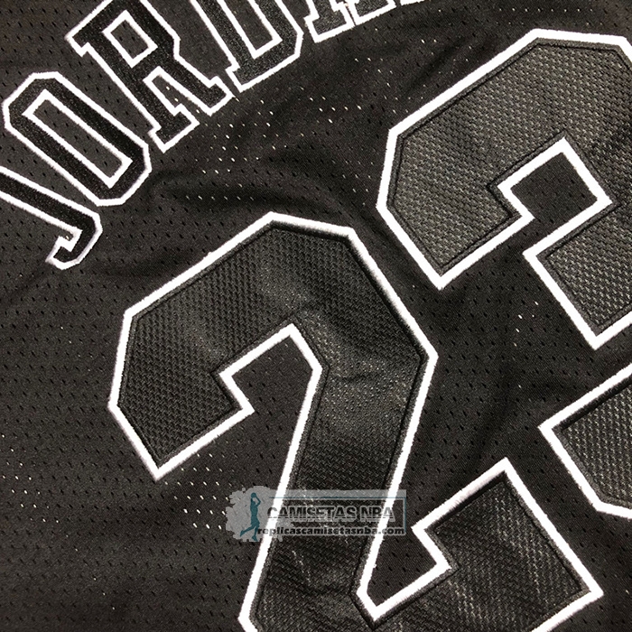 Camiseta Manga Corta Chicago Bulls Michael Jordan NO 23 Negro